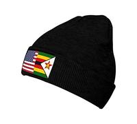 Drapeau D'Amitié Amérique-Zimbabwe Femme Homme Watch Cap Coupe-Vent Bonnet De Pêcheur Respirant Bonnets Hiver pour Jogging Cyclisme Randonnée