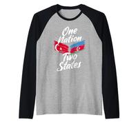 Drapeau d'amitié One Nation Two States Turquie Azerbaïdjan Manche Raglan
