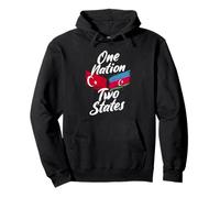 Drapeau d'amitié One Nation Two States Turquie Azerbaïdjan Sweat à Capuche