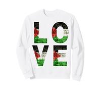 Drapeau d'amour de la Palestine pour Hommes, Femmes, Enfants, Tout-Petits, garçons et Filles Luv Sweatshirt