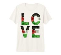 Drapeau d'amour de la Palestine pour Hommes, Femmes, Enfants, Tout-Petits, garçons et Filles Luv T-Shirt Haut de Gamme