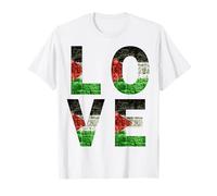 Drapeau d'amour de la Palestine pour Hommes, Femmes, Enfants, Tout-Petits, garçons et Filles Luv T-Shirt