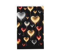 Drapeau d'amour lumineux de 9,6 x 1,5 m, drapeau de jardin vertical double face pour extérieur, cour, maison, bannière amusante pour décoration de maison, drapeaux de jardin à suspendre au mur