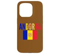 Drapeau d'Andorre Couleurs Pride Country Support Coque pour iPhone 15 Pro