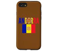 Drapeau d'Andorre Couleurs Pride Country Support Coque pour iPhone SE (2020) / 7/8