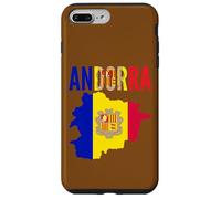 Drapeau d'Andorre Fierté aux Couleurs nationales Coque pour iPhone 7 Plus/8 Plus