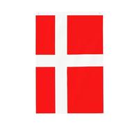 Drapeau danois du Danemark, drapeau de bienvenue pour jardin, 6 x 0,9 m, ne se décolore pas, drapeau double face pour maison, cour, porche, pelouse