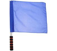 Drapeau D'arbitre en Acier Inoxydable et Coton Bleu pour Match | Signal Manuel, Accessoire Pratique Bien Finition, Usage pour Encourager une Équipe Sportif