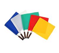 Drapeau d'Arbitre et de Juge de Touche en Acier Inoxydable - Drapeau de Signal Sportif pour Football et Entraînement