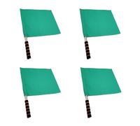 Drapeau d'Arbitre et de Juge de Touche en Acier Inoxydable - Drapeau de Signal Sportif pour Football et Entraînement(vert)