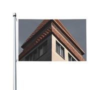 Drapeau d'architecture de toit 91 x 152 cm pour extérieur et intérieur, printemps, été, automne, hiver, drapeau de jardin avec œillets double face pour décorations de cour