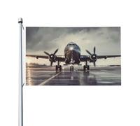 Drapeau d'art d'avion avec œillets pour printemps, été, automne, hiver, extérieur, intérieur, jardin, bannière double face pour décorations de cour