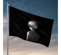 Drapeau d'automne avec inscription « Men Cave Decor A Young Man In A Suit Standing Against A Dark Background. » Drapeau d'automne pour jardin, bateau (60 x 90 cm)