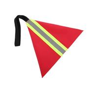 Drapeau d'avertissement de nuit pour kayak - Drapeau de sécurité réfléchissant pour kayak - Drapeau d'avertissement haute visibilité avec matériau réfléchissant | Idéal pour bateaux, voitures, vélos