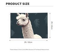 Drapeau de 0,9 x 6,1 m résistant à la décoloration pour extérieur - Bannière décorative en alpaga lama - Drapeaux de jardin double face avec œillets en laiton - Toile de fond amusante pour pelouse