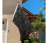 Drapeau de 0,9 x 6,1 m résistant à la décoloration pour extérieur, bannière décorative pour tableau noir, drapeau de jardin, drapeau mural double face avec œillets en laiton, toile de fond amusante