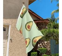 Drapeau de 0,9 x 6,1 m résistant à la décoloration pour l'extérieur - Bannière décorative à motif de fruits - Drapeau de jardin double face avec œillets en laiton - Toile de fond amusante pour pelouse