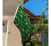 Drapeau de 0,9 x 6,1 m résistant à la décoloration pour l'extérieur - Bannière décorative à paillettes - Drapeau de jardin double face avec œillets en laiton - Toile de fond amusante pour pelouse
