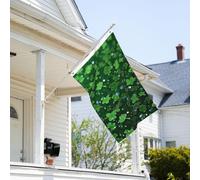 Drapeau de 0,9 x 6,1 m résistant à la décoloration pour l'extérieur - Bannière décorative à paillettes - Drapeau de jardin double face avec œillets en laiton - Toile de fond amusante pour pelouse