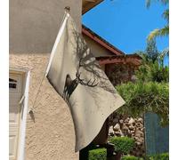 Drapeau de 0,9 x 6,1 m résistant à la décoloration pour l'extérieur - Bannière décorative abstraite d'arbre - Drapeau de jardin double face avec œillets en laiton - Toile de fond amusante pour pelouse