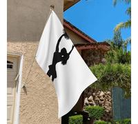 Drapeau de 0,9 x 6,1 m résistant à la décoloration pour l'extérieur - Bannière décorative de pom-pom girl - Drapeau de jardin double face avec œillets en laiton - Toile de fond amusante pour pelouse