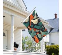 Drapeau de 0,9 x 6,1 m résistant à la décoloration pour l'extérieur - Bannière décorative d'oiseaux - Drapeaux de jardin double face avec œillets en laiton - Toile de fond amusante pour pelouse