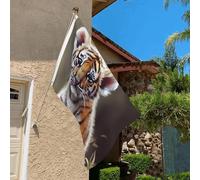 Drapeau de 0,9 x 6,1 m résistant à la décoloration pour l'extérieur - Bannière décorative - Drapeau de jardin mignon - Drapeau mural double face avec œillets en laiton - Toile de fond amusante pour
