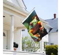 Drapeau de 0,9 x 6,1 m résistant à la décoloration pour l'extérieur - Bannière décorative - Jolis drapeaux de jardin - Drapeau mural double face avec œillets en laiton - Toile de fond amusante pour