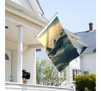 Drapeau de 0,9 x 6,1 m résistant à la décoloration pour l'extérieur - Bannière décorative pour avions de chasse - Drapeaux de jardin double face avec œillets en laiton - Toile de fond amusante pour
