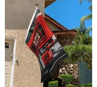 Drapeau de 0,9 x 6,1 m résistant à la décoloration pour l'extérieur - Bannière décorative rétro de l'Angleterre - Drapeau de jardin - Drapeau mural double face avec œillets en laiton - Toile de fond