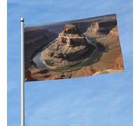 Drapeau de 150 cm x 90 cm - Double face - Bannière robuste avec 2 œillets de décoration - Drapeau de cour - Drapeau du Grand Canyon de l'Arizona - Drapeaux de bienvenue en polyester pour toutes les