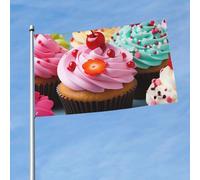 Drapeau de 150 cm x 90 cm - Double face - Bannière robuste avec 2 œillets de décoration - Drapeaux de cour - Drapeau de bienvenue en polyester pour les vacances, la cour - Toutes saisons