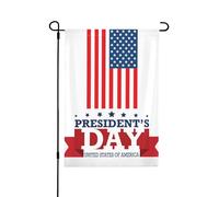 Drapeau de 32 x 46 cm (12,5 x 18 pouces) pour la fête des Présidents : décoration extérieure, drapeau patrioti