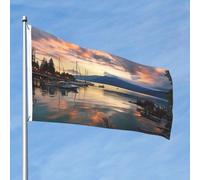 Drapeau de 60 cm x 90 cm pour extérieur et intérieur avec œillets - Printemps été soirée à Vancouver - Drapeaux pour extérieur, jardin, cour, bannière décorative - Drapeau de bienvenue saisonnier pour