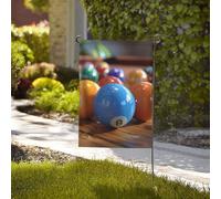 Drapeau de 71 x 40 cm - Décoration de jardin robuste - Bannière de billard - Bannière de cour en polyester 200D - Drapeaux de bienvenue avec 2 œillets - Bannière d'extérieur pour les vacances en