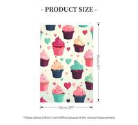 Drapeau de 9,1 x 0,6 m résistant à la décoloration pour extérieur, bannière décorative pour cupcakes, cœurs de bonbons, drapeaux de jardin, drapeau mural double face avec œillets en laiton, toile de