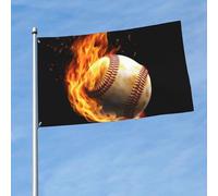 Drapeau de 90 cm x 150 cm, drapeau double face 200D, bannière lourde brûlant des images de tennis, drapeaux de bienvenue, bannière d'extérieur avec œillets en laiton, drapeaux de jardin pour toutes