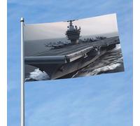 Drapeau de 90 cm x 150 cm, drapeau double face 200D lourd pour porte-avions, bannière de bienvenue décorative avec œillets en laiton, drapeaux de jardin pour toutes les saisons