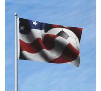 Drapeau de 90 x 150 cm - Décoration de jardin robuste - Bannière de football américain - Bannière d'extérieur avec 2 œillets - Drapeaux de bienvenue pour les vacances en toutes saisons