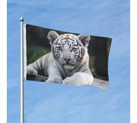 Drapeau de 90 x 150 cm - Décoration d'extérieur robuste - Drapeaux de jardin mignons en polyester 200D - Bannière de cour avec 2 œillets - Bannière d'intérieur et d'extérieur pour les vacances, toutes