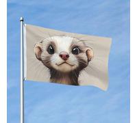 Drapeau de 90 x 150 cm - Décoration d'extérieur robuste - Drapeaux de jardin poilus - En polyester 200D - Bannière de cour avec 2 œillets - Bannière d'intérieur et d'extérieur pour les vacances