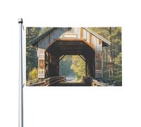Drapeau de 90 x 152 cm double face pour décoration d'extérieur, drapeau de pont recouvert d'Albany 200D, drapeaux de jardin lourds avec œillets en laiton, bannière extérieure pour les vacances