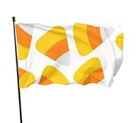 Drapeau de 91 x 152 cm avec inscription « Happy Halloween » - Couleurs vives - Pour sports de plein air - En polyester résistant à la décoloration - Avec 2 œillets en laiton - Pour décoration