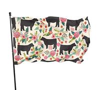 Drapeau de 91 x 152 cm - Sanctuaire de ferme de bétail - Couleurs vives - En polyester résistant à la décoloration - Avec 2 œillets en laiton pour décoration intérieure et extérieure