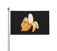 Drapeau de banane sucrée 90 x 150 cm, double face, résistant, pour extérieur, décoration de fête à la maison ou de terrasse.