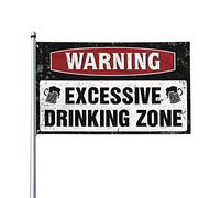 Drapeau de bar avertisseur de zone de Dring excessif, décoration de chambre à coucher, décoration de terrasse (120 x 180 cm)