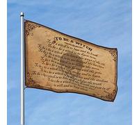 Drapeau de bar pour homme, grotte Noete To Be A Witch List, drapeau méchant pour chambre de fille, décoration de balcon (30 x 45 cm)