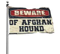 Drapeau de bar pour maison, bar, méfiez-vous des lévriers afghans, accessoires de dortoir, décoration hippie (152 x 244 cm)