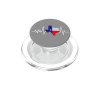Drapeau de Battement de Coeur du Texas PopSockets PopGrip pour MagSafe