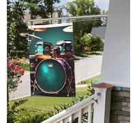 Drapeau de batterie cool 61 x 91 cm pour extérieur et intérieur - Pour le printemps, l'été, l'automne, l'hiver - Drapeaux de jardin avec œillets verticaux double face pour décorations de cour